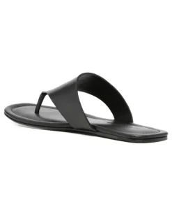 Women's Open-Toe Leather Sandals Ss26 W Black