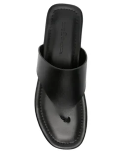 Women's Open-Toe Leather Sandals Ss26 W Black