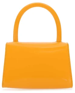 Women's Orange Leather Mini Handbag Sunflower Borse A Mano Bag