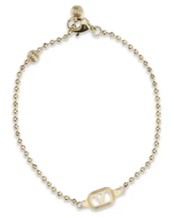 Women's Ovalette Bracelet Oro-Crystal Brass Bracelets Oro/crystal Gold