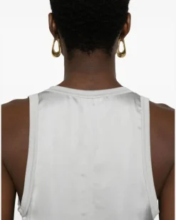 Women's Panelled-Design Sleeveless Top Ss24 W White