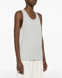 Women's Panelled-Design Sleeveless Top Ss24 W White