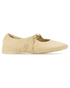 Women's Pebble Flat Beige Lamb