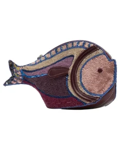 Women's Pesce Clutch Purple Synthetic
