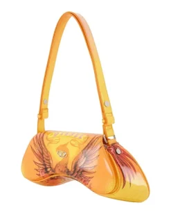 Women's Play Shoulder Bag Synthetic Leather Yellow Faux Shoulder-hobo-bags