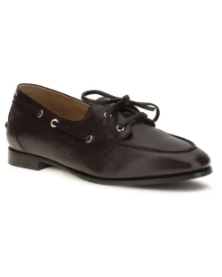 Women's Plume Loafers Ebano Calf Leather Bos Taurus Brown