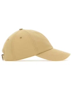 Women's Polyester-Blend Baseball Cap Beige Cotton