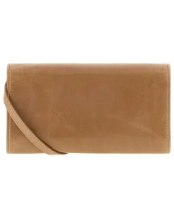 Women's Powder Pink Leather Pouch Cammeo Extra-Accessori Accessory Beige