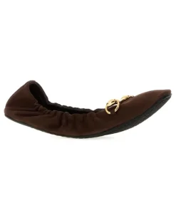 Women's Prima Ballet Flat Brown Calf Skin