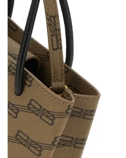 Women's Printed Canvas Phone Case 2762 Cover Accessory Beige