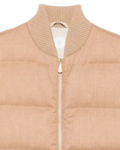 Women's Quilted Gilet Aw25 W Beige