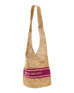 Women's Raffia Hobo Beige