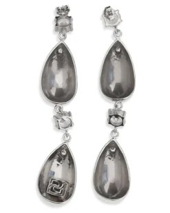 Women's Re26 Earrings 05 Rhodium Silver