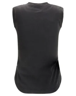 Women's Reese Tank Top Faded Black Cotton