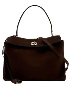Women's Rodeo Top Handle Bag Brown Calfskin