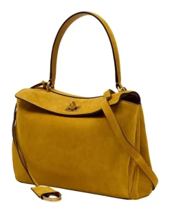 Women's Rodeo Top Handle S Shoulder Bag Leather Khaki Calfskin Shoulder-hobo-bags Yellow