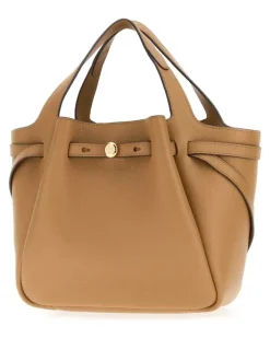 Women's Romy Top Handle Bag Beige Leather