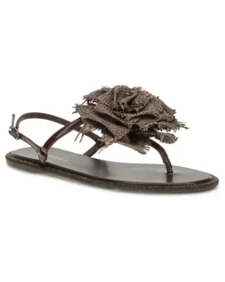 Women's Rose Sandals Fondente Calf Leather Bos Taurus Brown