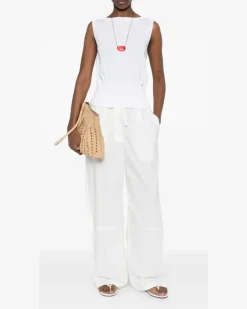Women's Round-Neck Tank Top Ss26 W White