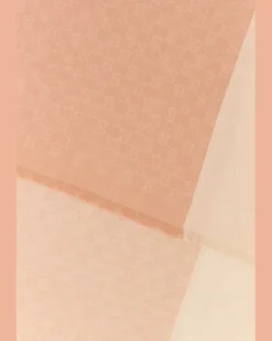 Women's Scarf Pink Cashmere Wool Silk