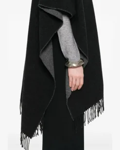 Women's Scarves Aw25 W Black