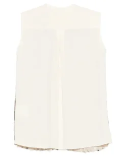 Women's Sequin-Embellishment Top Ss26 W Cream