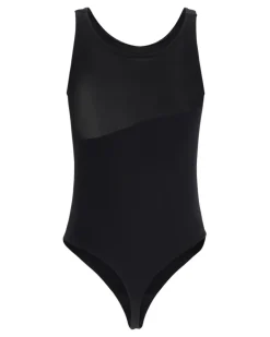 Women's Shade Sleeveless String Body Black Polyamide; Elastane Underwear