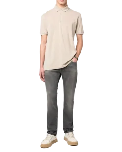 Women's Short-Sleeve Polo Shirt Ss23 M Beige
