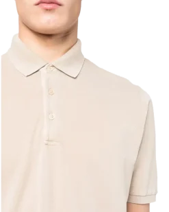 Women's Short-Sleeve Polo Shirt Ss23 M Beige