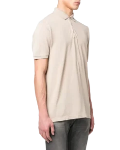 Women's Short-Sleeve Polo Shirt Ss23 M Beige