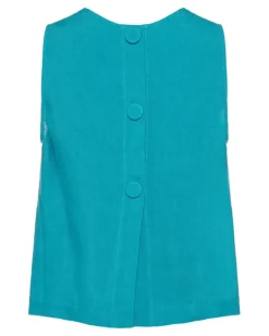 Women's Sleeveless Top Ss26 W Turquoise