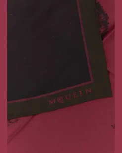 Women's Sl Exploded Skull Scarf Red Silk