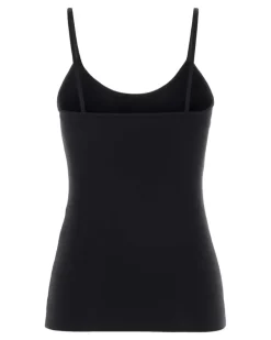Women's Stamp Tank Top Black Nylon Elastane Sweater