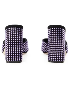 Women's Studded Heel Mule Purple Others