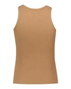 Women 90s-Style Tank Top Viscose Brown T-shirts