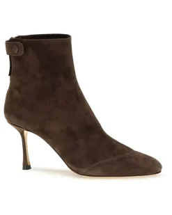 Women's Suede Ankle Boots Cacao