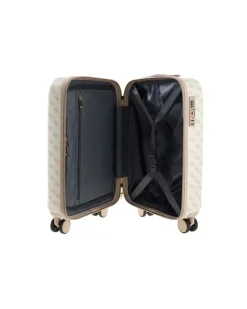 Women's Suitcase Bone Logo Bamboo Bags - Suitcases Beige