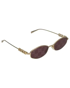 Women's Sunglasses Gg1802s 002 Gold Red 18-145 Metal