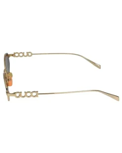 Women's Sunglasses Gg1802s 002 Gold Red 18-145 Metal