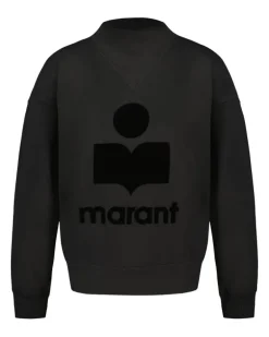 Women's Sweatshirt Black Cotton Sweatshirts
