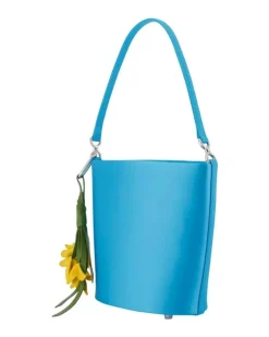 Women's Synthetic Bucket Bag Blue