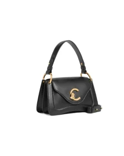 Women's Top Handle Bag Black Calf Split - Top-Handle-Bags
