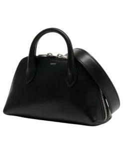 Women's Top Handle Bag Black Calfskin