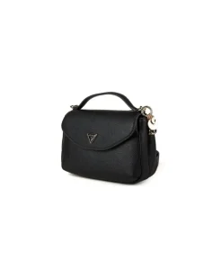 Women's Top Handle Bag Black Polyurethane - Top-Handle-Bags
