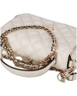Women's Top Handle Bag Bone Polyurethane Top-handle-bags Beige