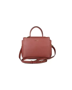 Women's Top Handle Bag Brandy Cowhide - Top-Handle-Bags Red