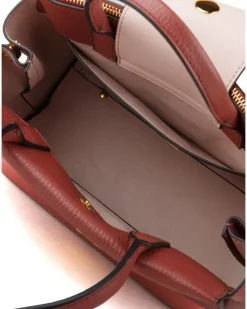 Women's Top Handle Bag Brandy Cowhide - Top-Handle-Bags Red