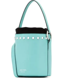 Women's Top Handle Bag Turquoise Leather