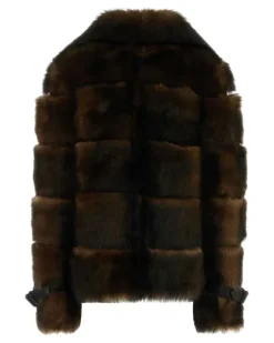 Women's Toscano Coat Brown Shearling