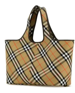 Women's Tote Beige Cotton
